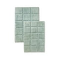 thumbnail image 2 of Cotton Checkered 2-Piece Sage Highly Absorbent Non-Slip Bath Rug Set by Superior, 2 of 2