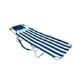 Ostrich Chaise Lounge Folding Sunbathing Beach Chair, Striped (2 Pack