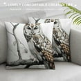 thumbnail image 3 of Orinice Owl Tree Branch Graphic Decorative Cushion Throw Pillow Cover for Home Couch Living Room Bed Sofa - Printed on Both Sides - All Year Round - 1PC 24x24in, 3 of 5