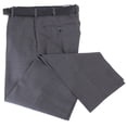 thumbnail image 3 of BRUHL Steward Classic Plain Front Wool Mix Trousers - Mid Grey, 3 of 5