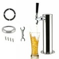thumbnail image 5 of Home Bar Single Tap Faucet Stainless Steel Draft Beer Keg Tap Tower Kegerator, 5 of 13