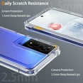 thumbnail image 4 of TJS for TCL 50 XE 5G (T614SP) / TCL 50 XE NXTPAPER 5G (T614WS) Phone Case, with Built-in Screen Protector, Full Body Protective Heavy Duty Hybrid Bumper Cover for TCL 50XE (Clear), 4 of 5