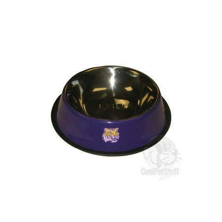 LSU Tigers Stainless Steel Pet Bowl