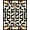 Black White Cream, Pattern 19, variant on ODIKA Geometric Contemporary Interlocking Arch Abstract Mid Century Non-Slip Chair-Friendly for Home Office, Gaming Room, Under Desk