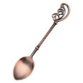 thumbnail image 2 of Cuchara de café Homeer, cuchara para revolver, cuchara de postre, cuchara de café de mango largo, talla retro, vajilla de aleación de zinc de grado alimenticio para mezclar postres, 2 of 8