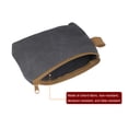 thumbnail image 4 of Tool Pouch Bag 14.5cm x 3cm x 9cm Oxford Organizer with Zipper, Grey, 4 of 6