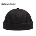 thumbnail image 6 of AYYUFE Unisex Skullcap Brimless Sun Protection Autumn Winter Adjustable Pure Color Sailor Cap for Daily Wear, 6 of 8