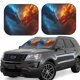 thumbnail image 1 of Balery Red And Blue Fire Dragon E Parasol para parabrisas de coche de 2 piezas | Parasol plegable para parabrisas delantero de coche para la mayoría de sedanes-Large, 1 of 6