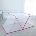 thumbnail image 5 of serony Tente Filet Adulte Anti-Insectes Rideau de Lit Portable Pliant en Maille pour Camping Maison, Dortoir, Rose, 5 of 5