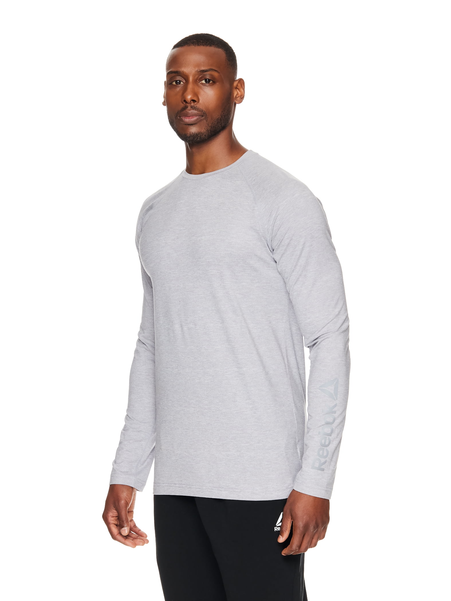 Reebok dri fit t shirt mens silver Clearance