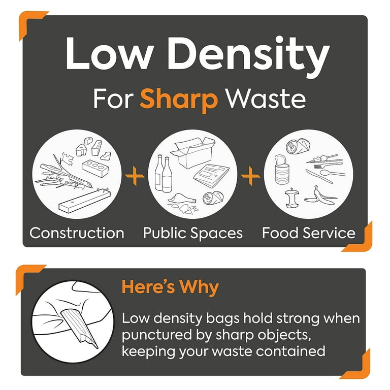 Linear Low-Density Can Liners, 50-56 gal, 2 mil, 43 x 48, Clear, 100/Carton Linear Low-Density Can Liners, 50-56 gal, 2 mil, 43 x 48, Clear, 100/Carton