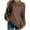 Coffee, variant on SwiftWear Oversized Sweaters for Women Casual Long Sleeve Pullover Loose Crewneck Knit Solid Sweater Jumper Tops Army Green L