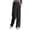 Black, variant on Lenpel Girls' Wide Leg Pants Children Lightweight Elastic High Waisted Loose Lounge Pants Baggy Causal Trousers with Pockets
