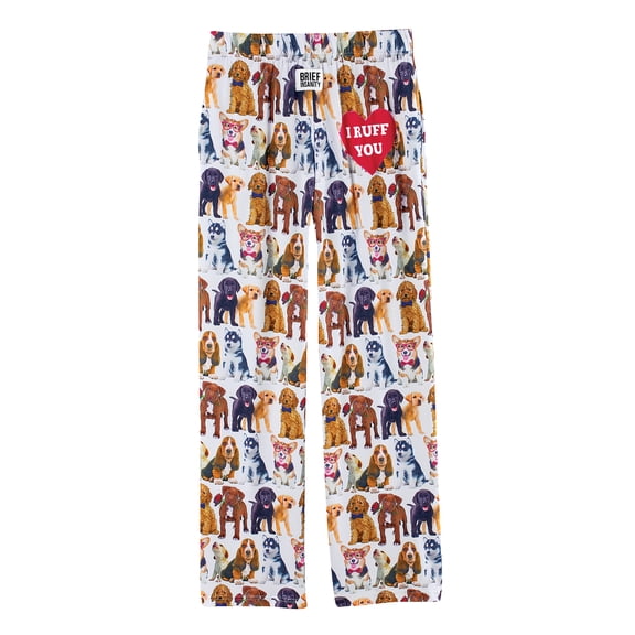 Collections Etc I Ruff You All-Over Dog Graphics Lounge Pants