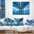 thumbnail image 4 of Designart Large Industrial Pier - Seascape Throw Pillow - 16x16, 4 of 5