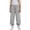 Grey, variant on Girls Baggy Jogger Sweatpants Casual Elastic Waist Wide Leg Heart Embroidery Open Bottom Athletic Joggers Kid Boy Sweat Pants