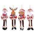thumbnail image 2 of Árbol de Navidad Adornos colgantes Muñeca A cuadros Colgando Pierna Colgante Anciano Wmkox8yii gf11806, 2 of 9