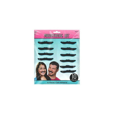 nifty 50's theme party classiic mustaches accessory, felt,