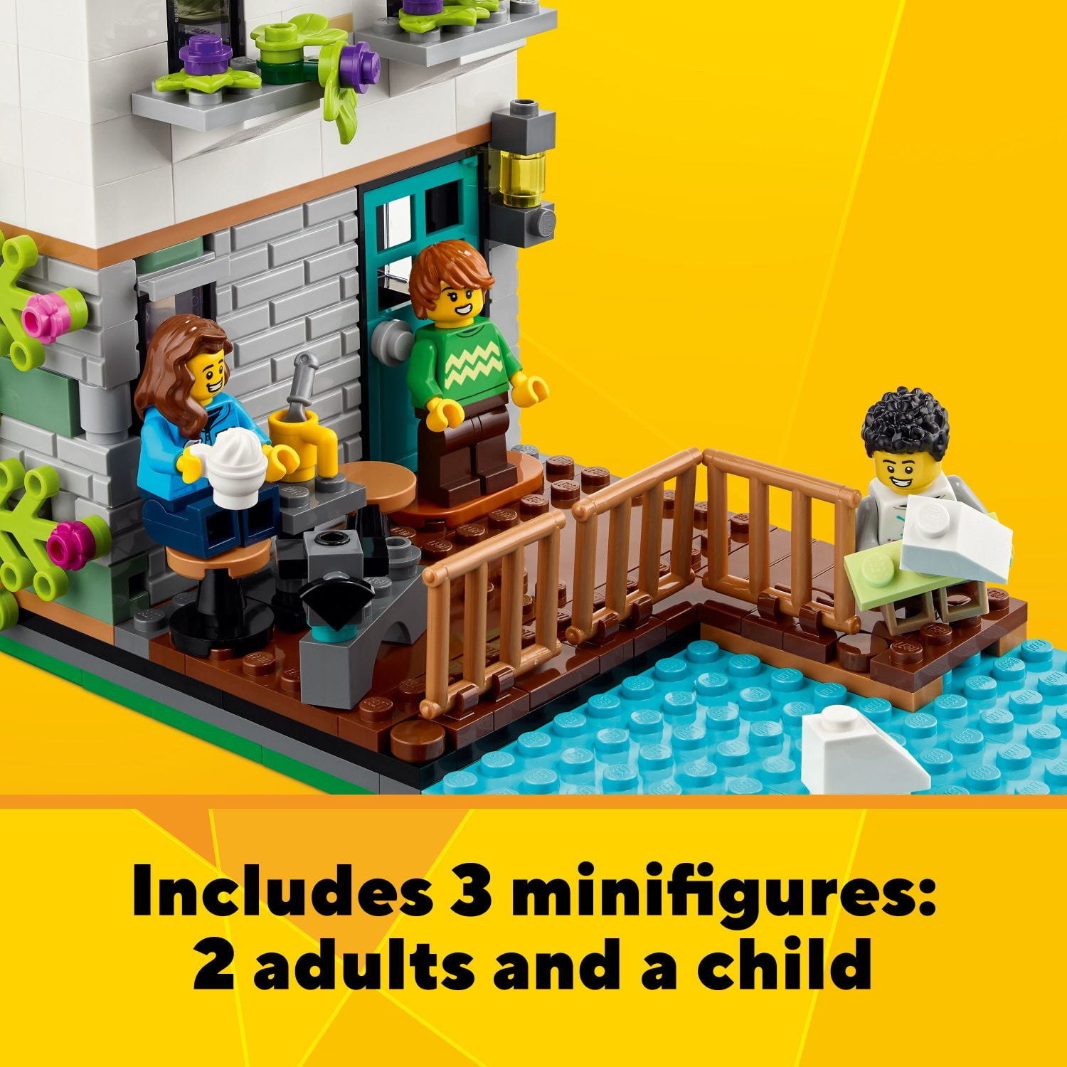 LEGO Creator 3 in 1 Cozy House Building Kit, 31139, 808 Pieces