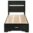 thumbnail image 4 of Miranda 51-inch Wood Twin Storage Panel Bed Black, 4 of 13