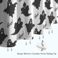 thumbnail image 6 of Halloween Black Ghosts with Boo Shower Curtain 72"x84" ,Bathroom Decorative Shower Curtains Set with 12 Hooks,Modern Waterproof Washable Shower Curtain, 6 of 6