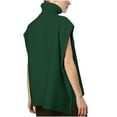 thumbnail image 4 of Goodtrade8 Lightweight Sweater Women Trendy Tunic Sweater Vests Sleeveless Turtleneck Solid Color Casual Sweaters Women Tops, 4 of 6