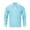 Light Blue, variant on CAIVO Polo Shirts For Men Long Sleeve Lapel Shirt Casual Holiday Shirts Solid Color Classic Fit Golf Tops Stretchy , S