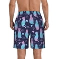 thumbnail image 3 of Naloa Silhouette Cats Men's Beach Shorts, Surfing shorts, Swim trunks, Quick Dry Swim Trunks for Surfing Beach Fun - Large, 3 of 9