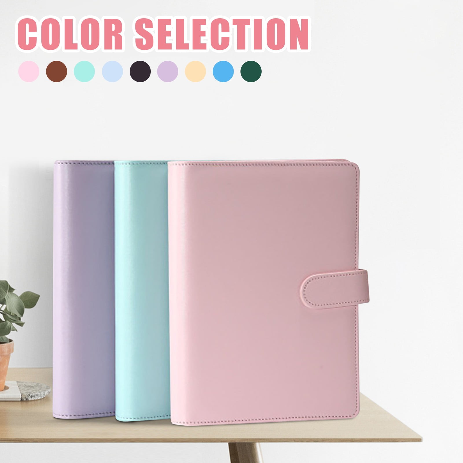 Gotyou A6 Pu Leather Notebook Binder, Mini Binder Refillable Paper with