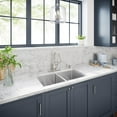 thumbnail image 5 of Proflo PFDM2B332291 Sault 33" Drop In, Undermount Double Basin Stainless Steel Kitchen, 5 of 5