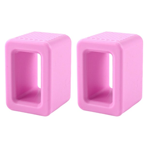 2 soportes para hebilla de cinturón de seguridad que brillan en la oscuridad. Rosa