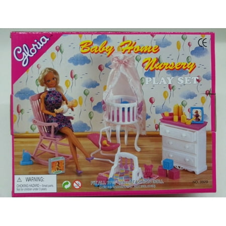 Barbie Size Dollhouse Furniture- Gloria Baby Home Nursery