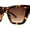 Tortoise / Brown, variant on SA106 Womens Mod Oversize Cat Eye Goth Sunglasses All Black