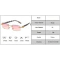 thumbnail image 2 of Unique Rimless Crystal Sunglasses For Women Vintage Gradient Small Sqaure Rhinestone Shiny Sun Glasses Female Shades, 2 of 5