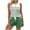 Green, variant on Bosfbaoi Two Piece Sets for Women Crew Neck Striped Sleeveless Tank Top and Drawstring Elastic Waist Shorts Casual Womens Summer Outfits