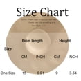 thumbnail image 2 of Bbyeadc Oversized Sun Straw Hat for Women, UV Protection Floppy Wide Brim Summer Hat, Foldable Packable Roll up Beach Cap,Royal Blue (One Size), 2 of 3