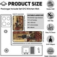 thumbnail image 2 of Wine Kitchen Rugs and Mats [2 PCS], Non Skid Washable Absorbent Microfiber Kitchen Mat for Doormat Bathroom Runner Set (17 x47.2+17"x23.6", Wine), 2 of 5