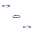thumbnail image 3 of kurtrusly Large Application Perles Exquises Bracelet pour Polyvalents Cadeaux de Mode Bracelets Violet Usure 3Set, 3 of 6