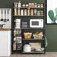 thumbnail image 5 of Chnnmbrn Bakers Rack Kitchen Steel Standard Baker's Rack with Microwave Compatibility,Gray, 5 of 8