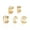 5Pcs/set-Gold, variant on 12Pcs Ear Clip Cartilage Helix Ear Cuff No Piercing Earrings Fake Earring Unisex-silver