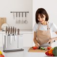 thumbnail image 4 of Magnetic Knife Block Stainless Steel Knife Magnet Holder Powerful Double Side Kitchen No drill Chef knife Holder, 4 of 7