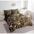 thumbnail image 2 of Manfei Camo Duck 7pcs Full Bedding Set - Vintage Farmhouse Animal Style, 2 of 6