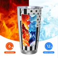 thumbnail image 6 of Salouo Submarine Vintage Flag Print 20oz Tumbler with Lid,Stainless Steel Vacuum Insulated Tumbler Durable Insulated Coffee Mug Thermal Cup with Splash Proof Sliding Lid-Straw Three-piece Set, 6 of 8