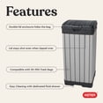 thumbnail image 4 of Keter Rockford 38 Gallon Resin Outdoor Kitchen Trash Can Duotech Garbage Can, Gray, 4 of 17