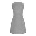 thumbnail image 5 of KIHOUT Womens Sleeveless Dresses Plus Size Deals Women Nightgown With Pockets Sleep Shirts Sleeveless Sleepwear Pleated Front Nightshirt Round Neck Nightdress, 5 of 6