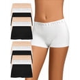 thumbnail image 2 of Livona Girls' Seamless Boyshort Underwear,Moisture-Wicking Kids Panties,No-Ride Design, 2 of 6