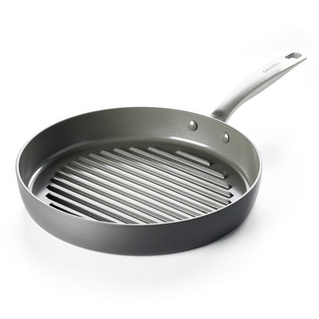 

GreenPan Chatham Healthy Ceramic Nonstick 11 Round Grillpan Gray