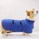 thumbnail image 5 of Toalla de baño para secado de perros, material de microfibra, albornoz absorbente de secado rápido para perros, higroscópico de secado rápido para mascotas, cuello y cintura ajustables, 5 of 5