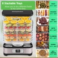 thumbnail image 2 of Deshidratador de alimentos Homdox 8 bandejas sin BPA con temporizador 72H 400W, 2 of 7