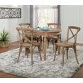 thumbnail image 7 of Linon Anthem 42" Round Rustic Dining Table with Turned Legs, 7 of 7